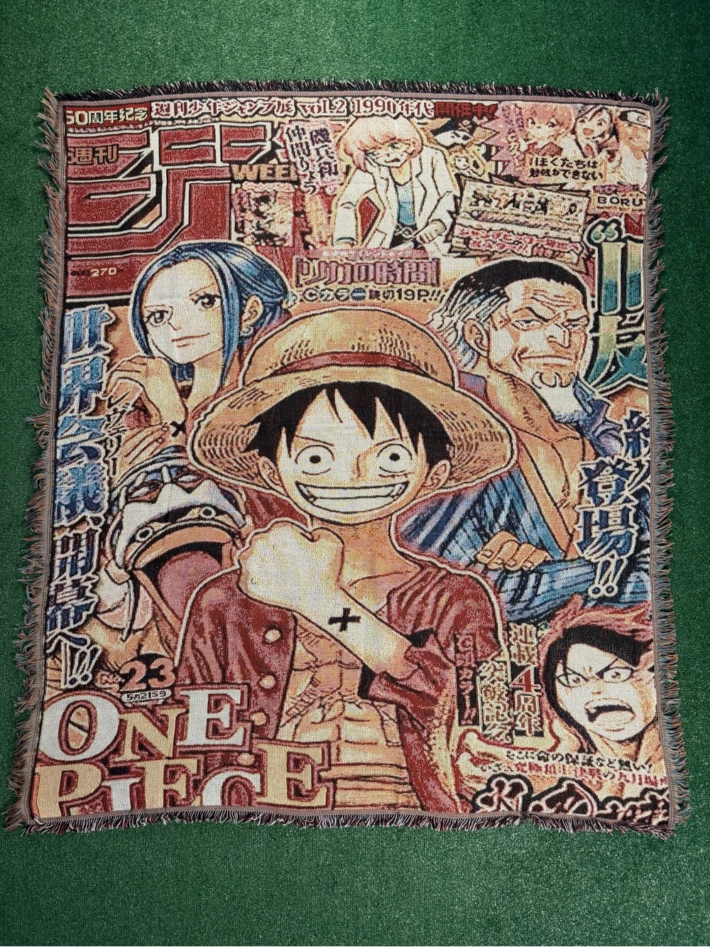 One Piece Luffy Alabasta Woven Tapestry Blanket